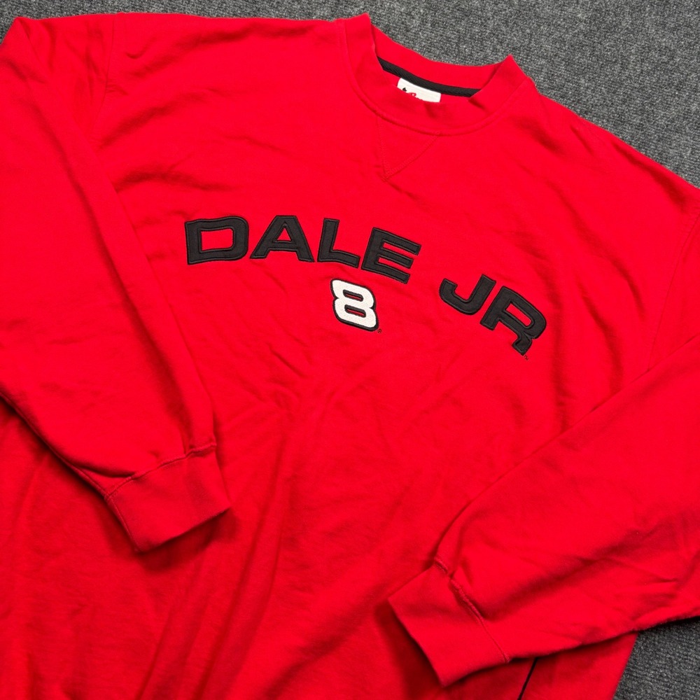 Chase Authentics NASCAR Sweatshirt Mens 2XL Red Dale Earnhardt Jr 8 Y2K
